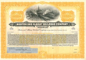 Boston and Albany Railroad Co. $10,000 Bond